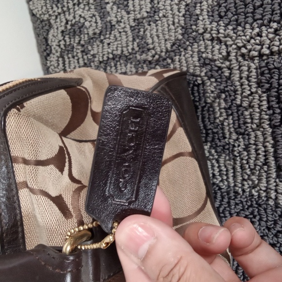 Coach Legacy Signature Haley Satchel Womens Purse Brown - Picture 3 of 10